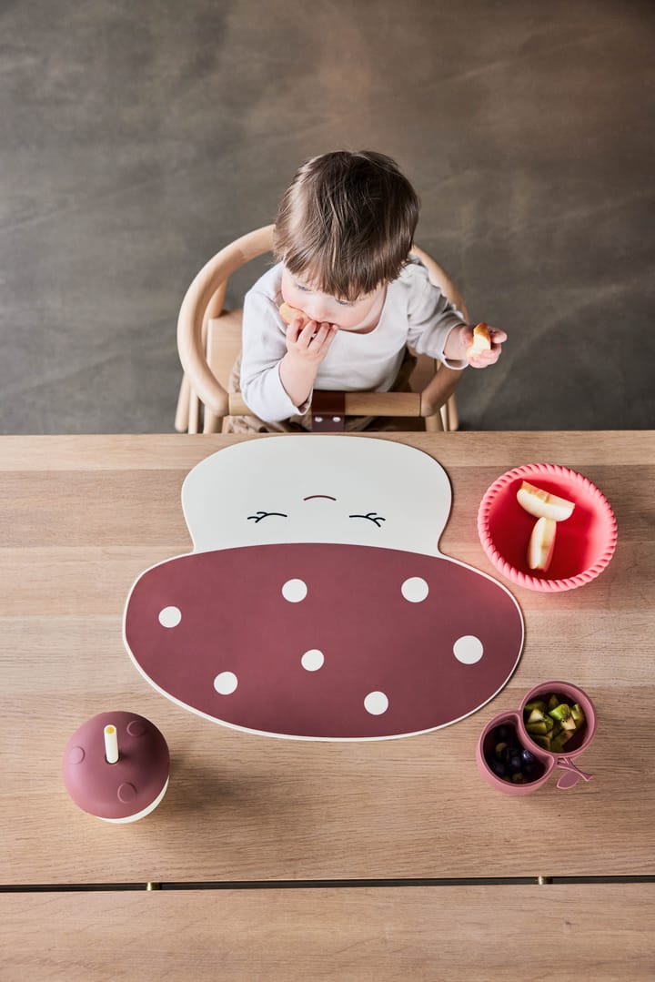 Set de table Mushroom, Rouge pâle OYOY