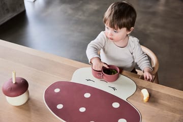 Set de table Mushroom - Rouge pâle - OYOY