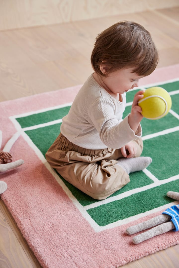 Tapis Tennis, Vert-rose, 88x150 cm OYOY