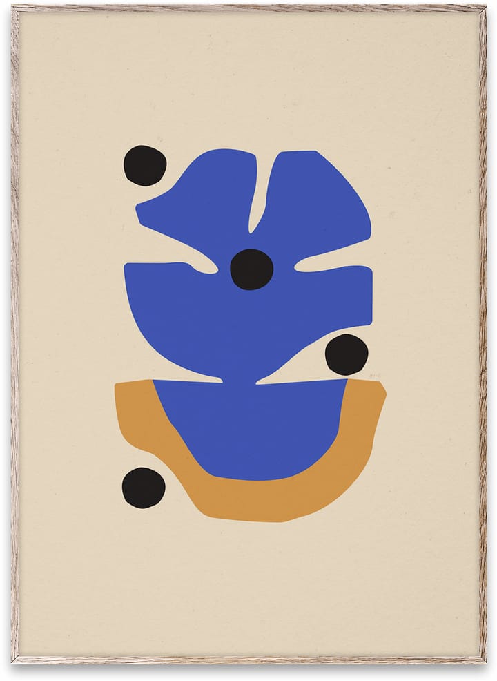 Poster Flor Azul, 50x70 cm Paper Collective