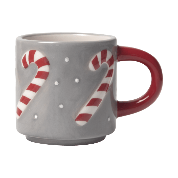 Tasse Candy Cane - Gris-blanc-rouge - Pluto Design