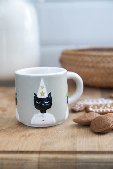 Tasse Christmas Cats - Gris-blanc-noir - Pluto Design