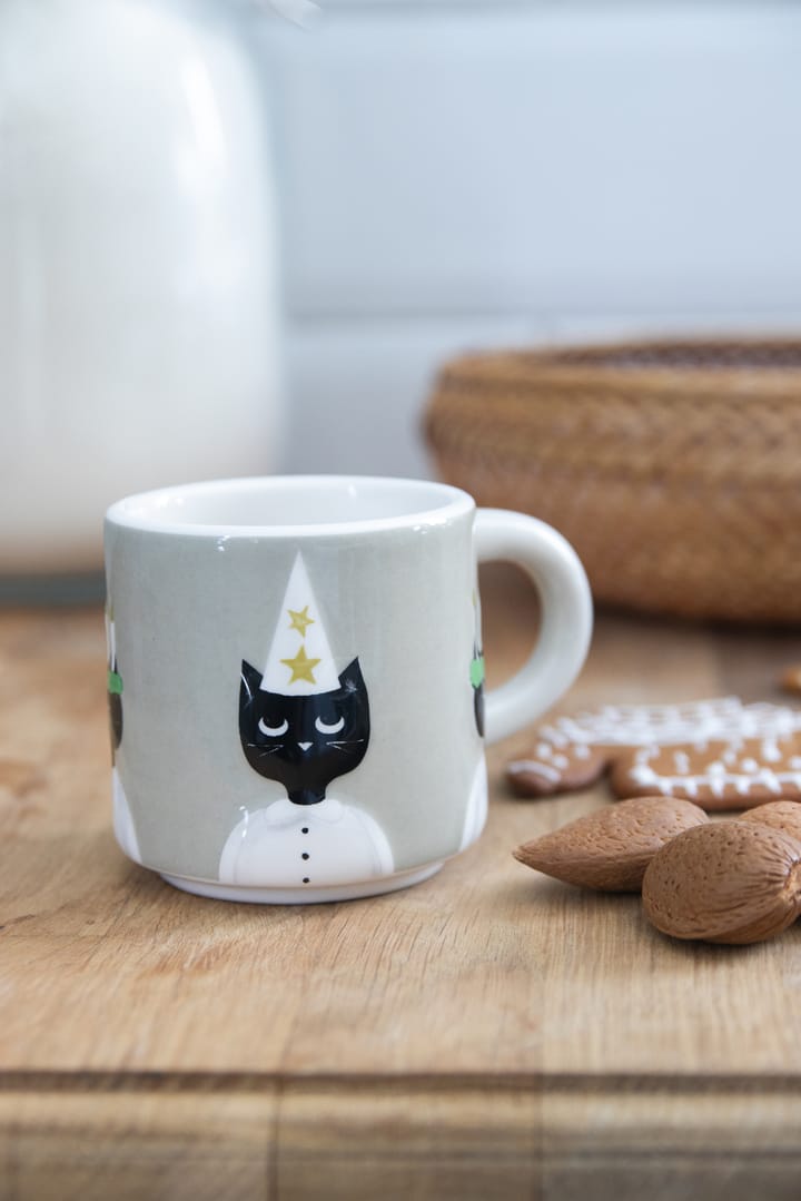 Tasse Christmas Cats, Gris-blanc-noir Pluto Design