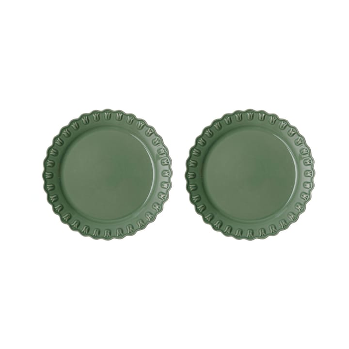 Assiette Tulipa Ø26 cm Lot de 2 - Verona green - PotteryJo