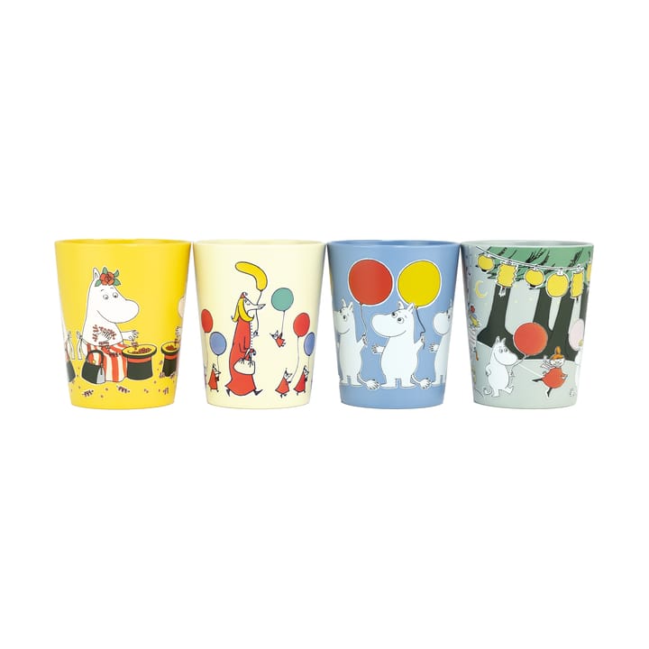 Tasses de collection Mumin Festligheter 15 cl, lot de 4 - Multi - Rätt Start