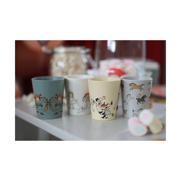 Tasses de collection Pippi Cirkus 15 cl, lot de 4, Multi Rätt Start