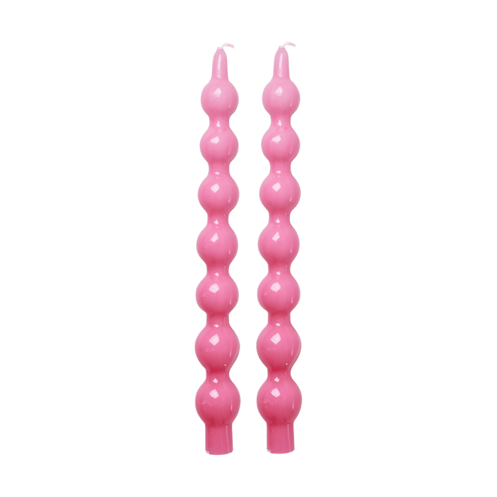 Bougies Rice 30,2 cm lot de 2 - Pink - RICE