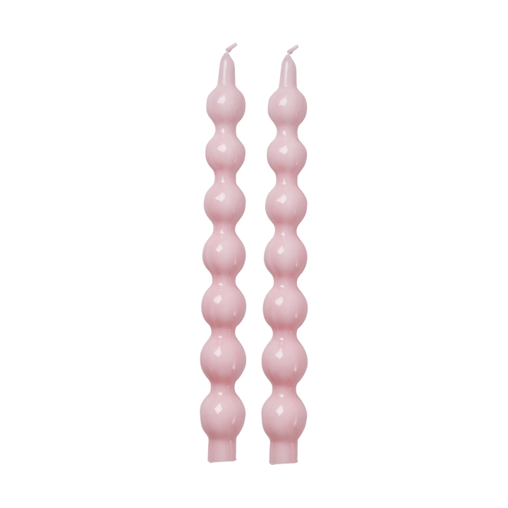 Bougies Rice 30,2 cm lot de 2, Soft pink RICE