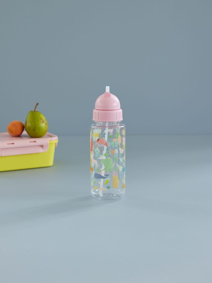 Bouteille Rice 45 cl pour enfants - Sweet Jungle Print-Soft Pink - RICE