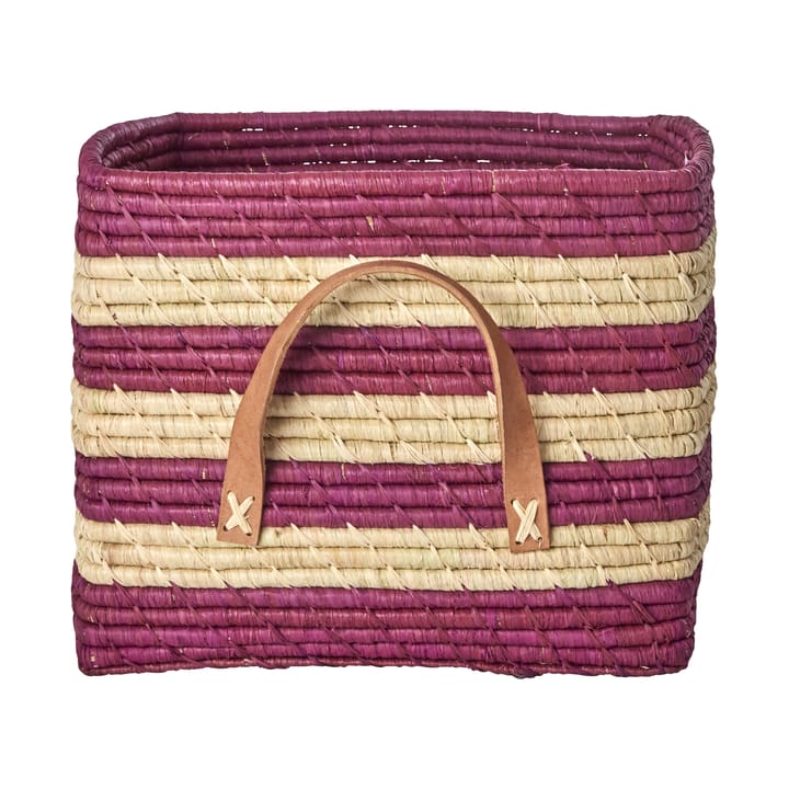 Panier de rangement Rice raffia - Aubergine - RICE