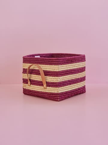 Panier de rangement Rice raffia - Aubergine - RICE