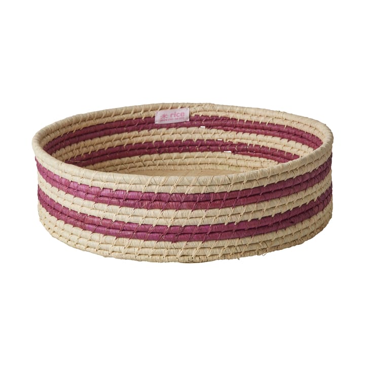 Panier de rangement Rice raffia, large - Aubergine - RICE