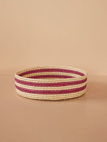 Panier de rangement Rice raffia, large - Aubergine - RICE