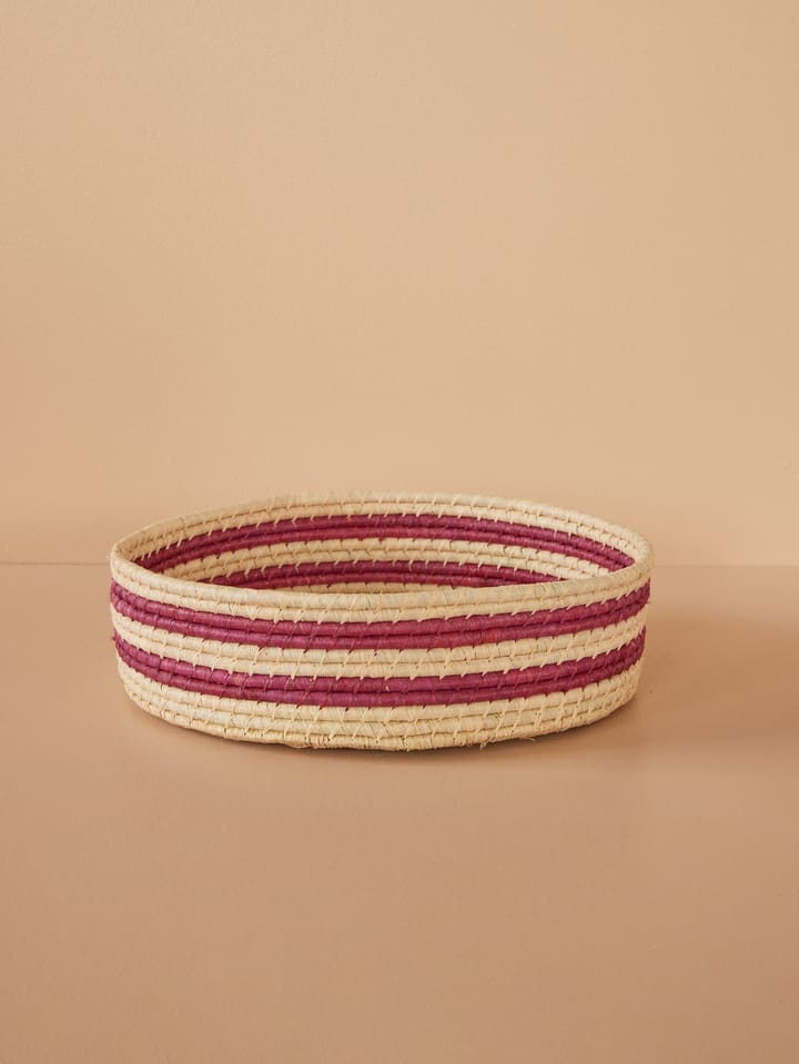 Panier de rangement Rice raffia, large - Aubergine - RICE