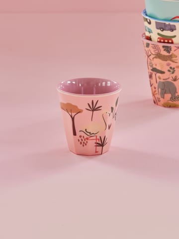 Tasse pour enfant Rice mélamine - Pink Jungle Animal - RICE