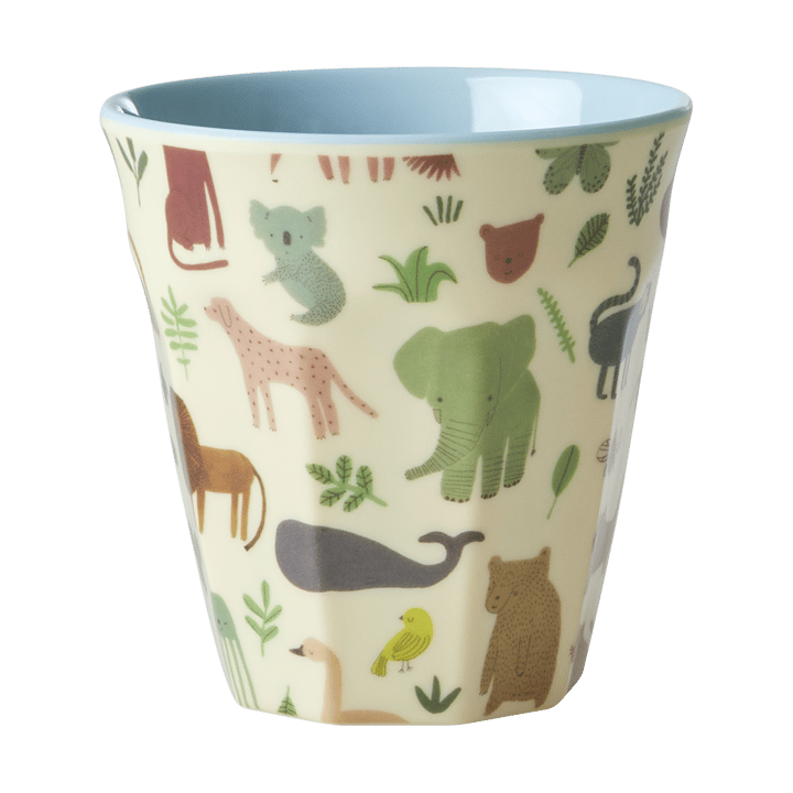 Tasse pour enfant Rice mélamine - Sweet Jungle Print-Soft blue - RICE