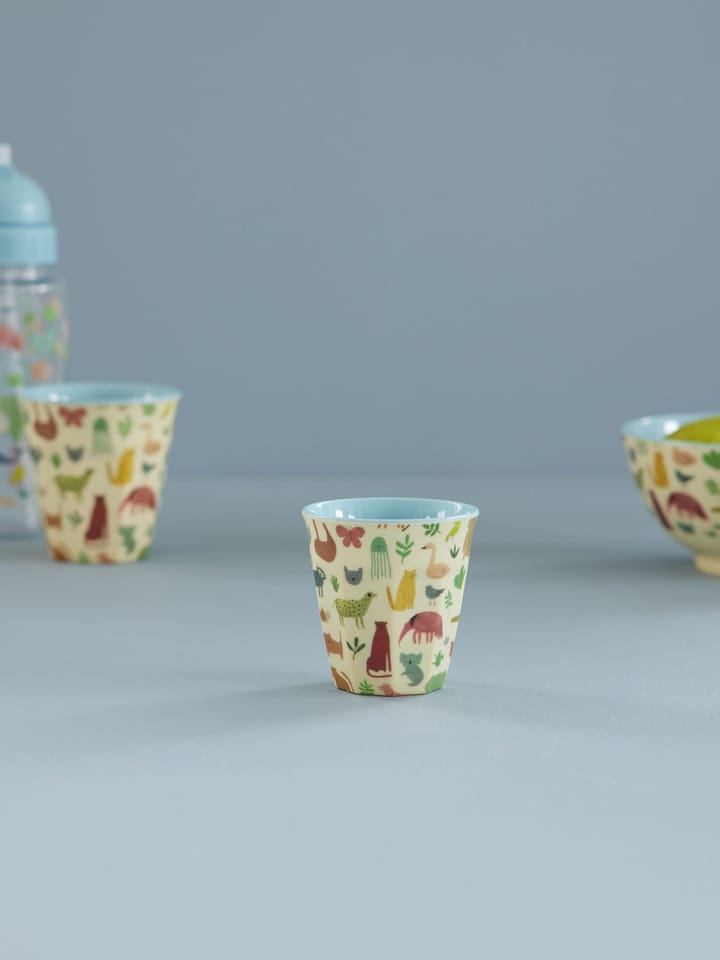 Tasse pour enfant Rice mélamine - Sweet Jungle Print-Soft blue - RICE