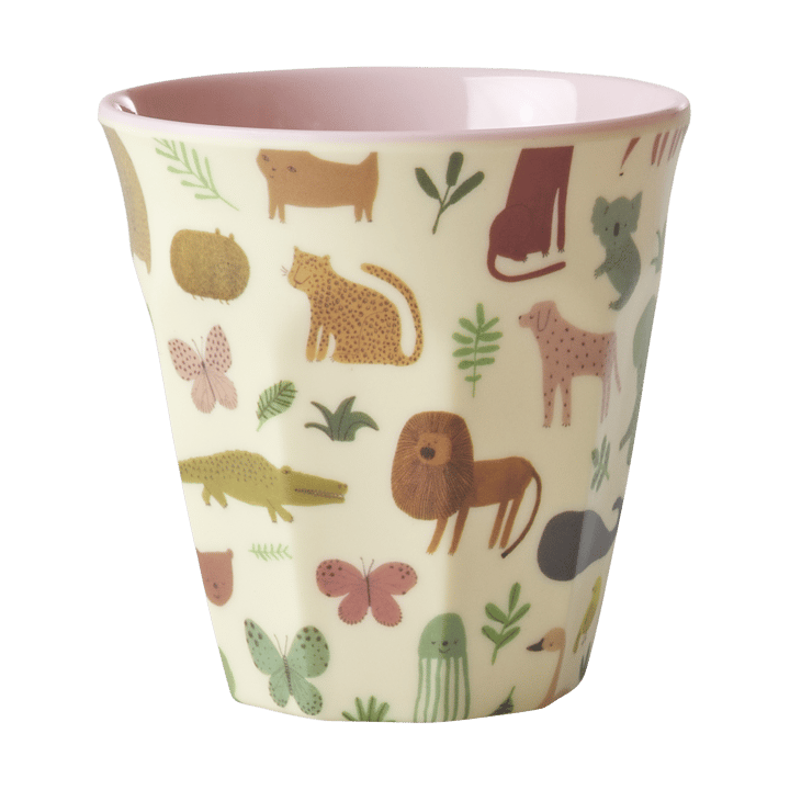 Tasse pour enfant Rice mélamine - Sweet Jungle Print-Soft Pink - RICE