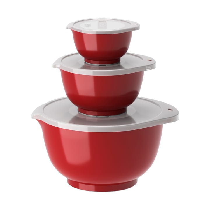 Ensemble de bols Margrethe, lot de 3 - Rouge - Rosti