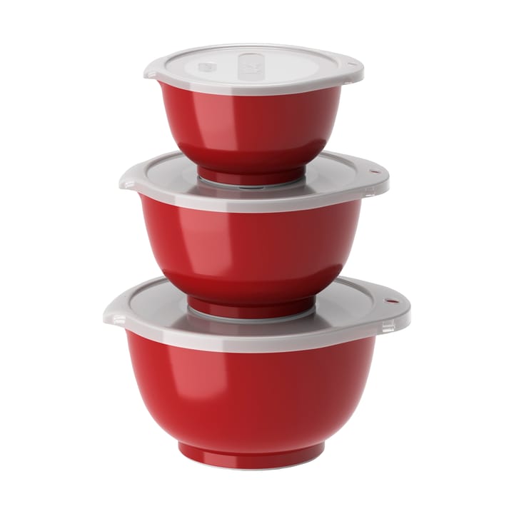 Ensemble de mini-bols Margrethe, lot de 3 - Rouge - Rosti