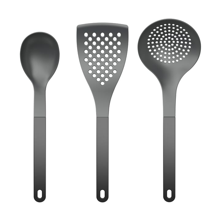 Ustensiles de cuisine Optima 2, 3 pièces - Nylon noir - Rosti