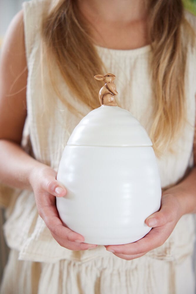 Boîte Ellen avec couvercle Ø11,5 cm, Blanc de jambe Sagaform