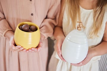 Boîte Ellen avec couvercle Ø11,5 cm - Blanc de jambe - Sagaform