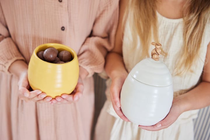 Boîte Ellen avec couvercle Ø11,5 cm, Blanc de jambe Sagaform