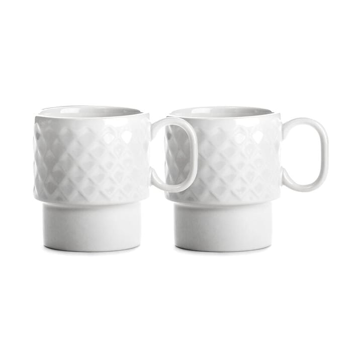 Mugs à café Coffee & More lot de 2 - Blanc - Sagaform