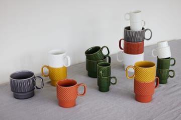 Mugs à café Coffee & More lot de 2 - Jaune - Sagaform