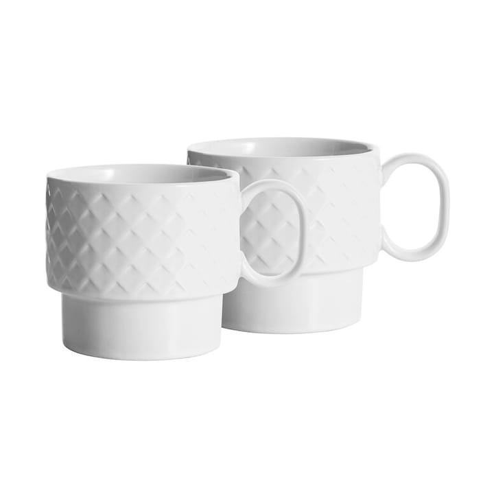 Mugs à thé Coffee & More lot de 2 - Blanc - Sagaform