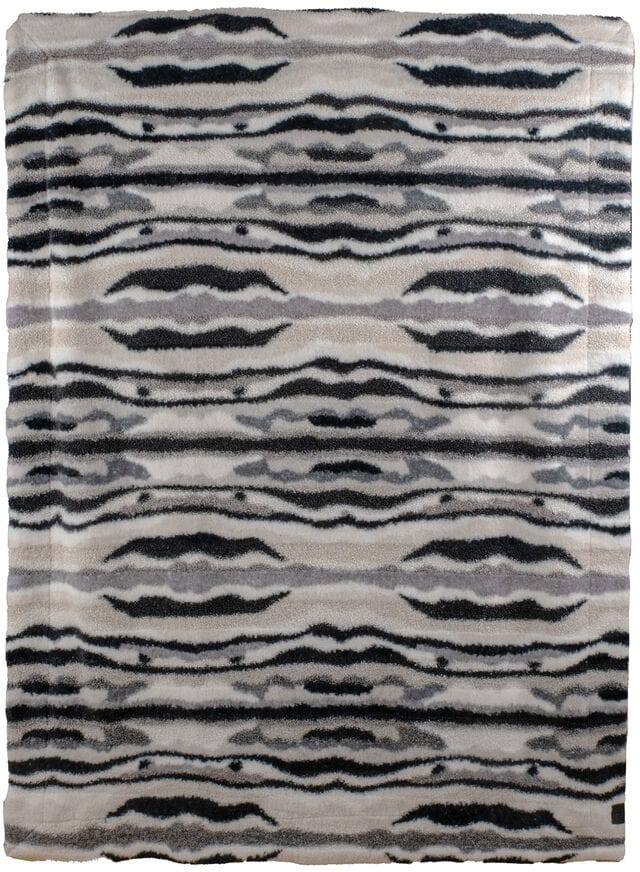 Plaid Alba 130x170 cm, Gris-noir-blanc Sagaform