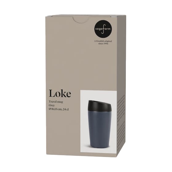 Tasse à emporter Loke 24cl - Gris - Sagaform