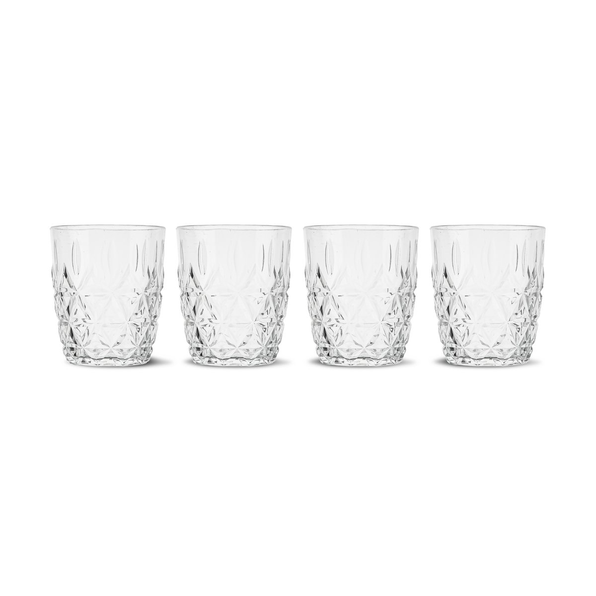 Sagaform Verre à eau 28 cl Picknick Juni lot de 4 Clair