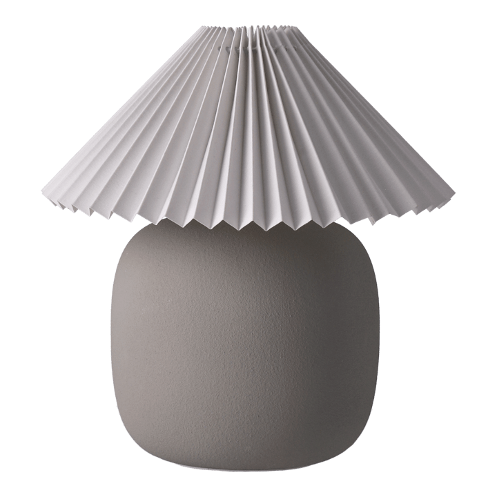 Lampe de table Boulder 29 cm grey-pleated white - undefined - Scandi Living