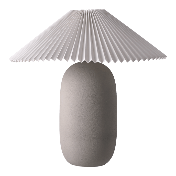 Lampe de table Boulder 48 cm grey-pleated white - undefined - Scandi Living