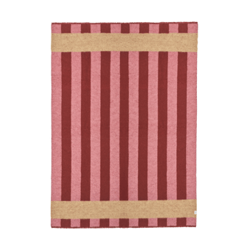 Plaid en laine Aisles 130x180 cm - Rouge - Scandi Living