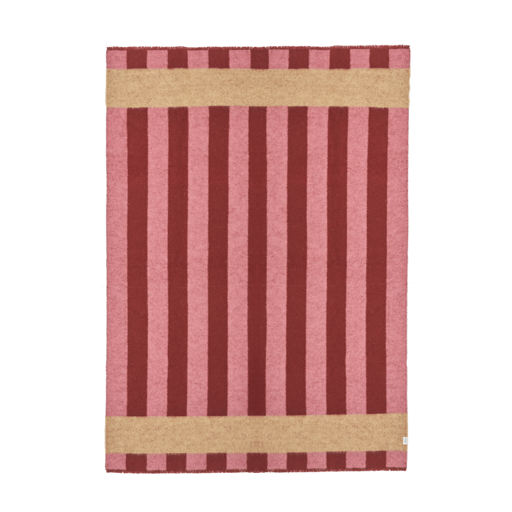 Plaid en laine Aisles 130x180 cm - Rouge - Scandi Living