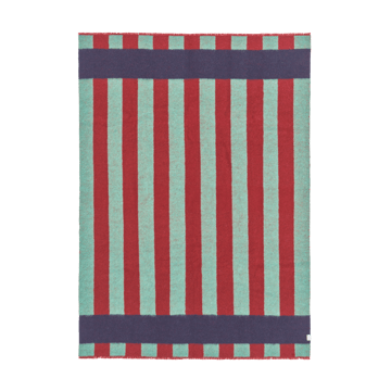 Plaid en laine Aisles 130x180 cm - Vert - Scandi Living