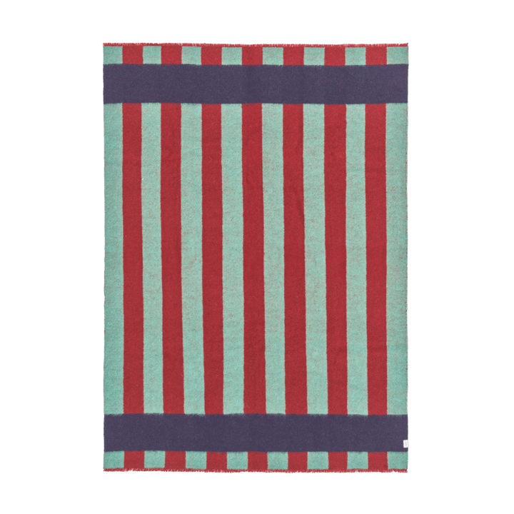 Plaid en laine Aisles 130x180 cm - Vert - Scandi Living