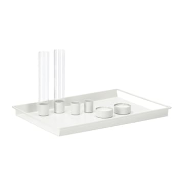 Plateau avec accessoire Draw 22x32 cm - Blanc - Scandi Living