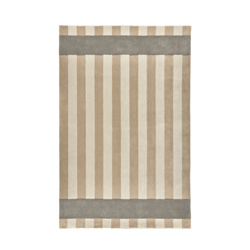 Tapis en laine Aisles - Beige, 170x240 cm - Scandi Living