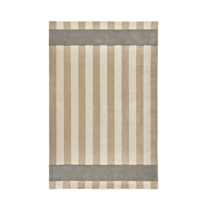 Tapis en laine Aisles - Beige, 170x240 cm - Scandi Living