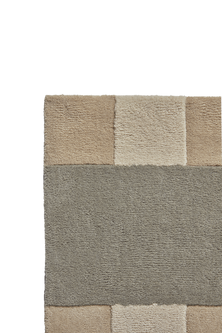 Tapis en laine Aisles, Beige, 170x240 cm Scandi Living