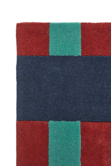 Tapis en laine Aisles - Vert, 170x240 cm - Scandi Living