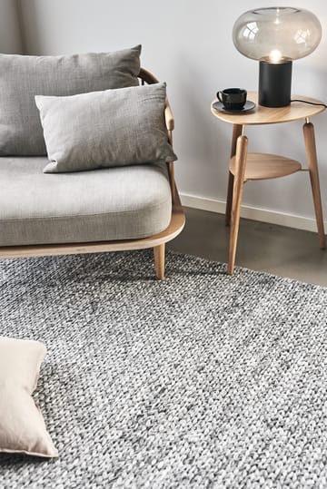 Tapis en laine Braided Gris foncé - 200x300 cm - Scandi Living