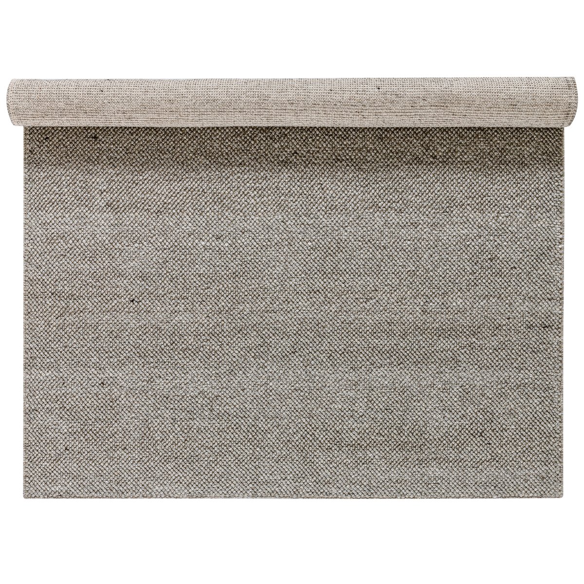 Scandi Living Tapis en laine Flock Nature gris 200x300 cm