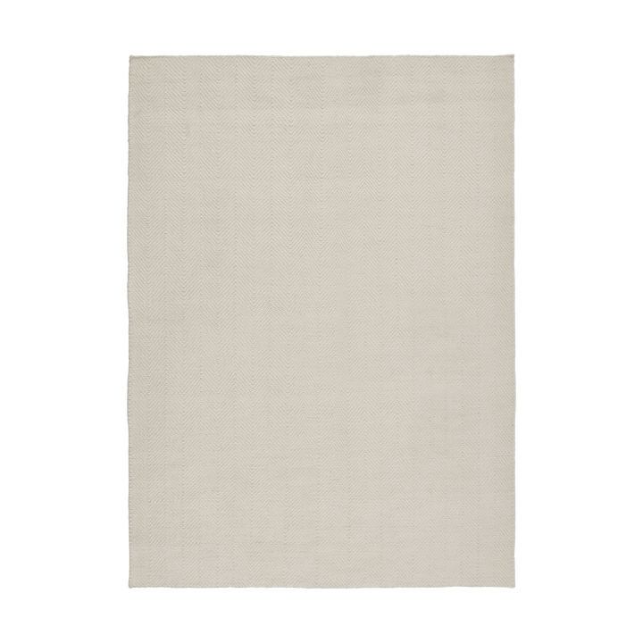 Tapis en laine Furrow blanc nature - 170x240 cm - Scandi Living