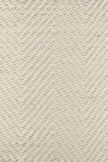 Tapis en laine Furrow blanc nature - 80x240 cm - Scandi Living