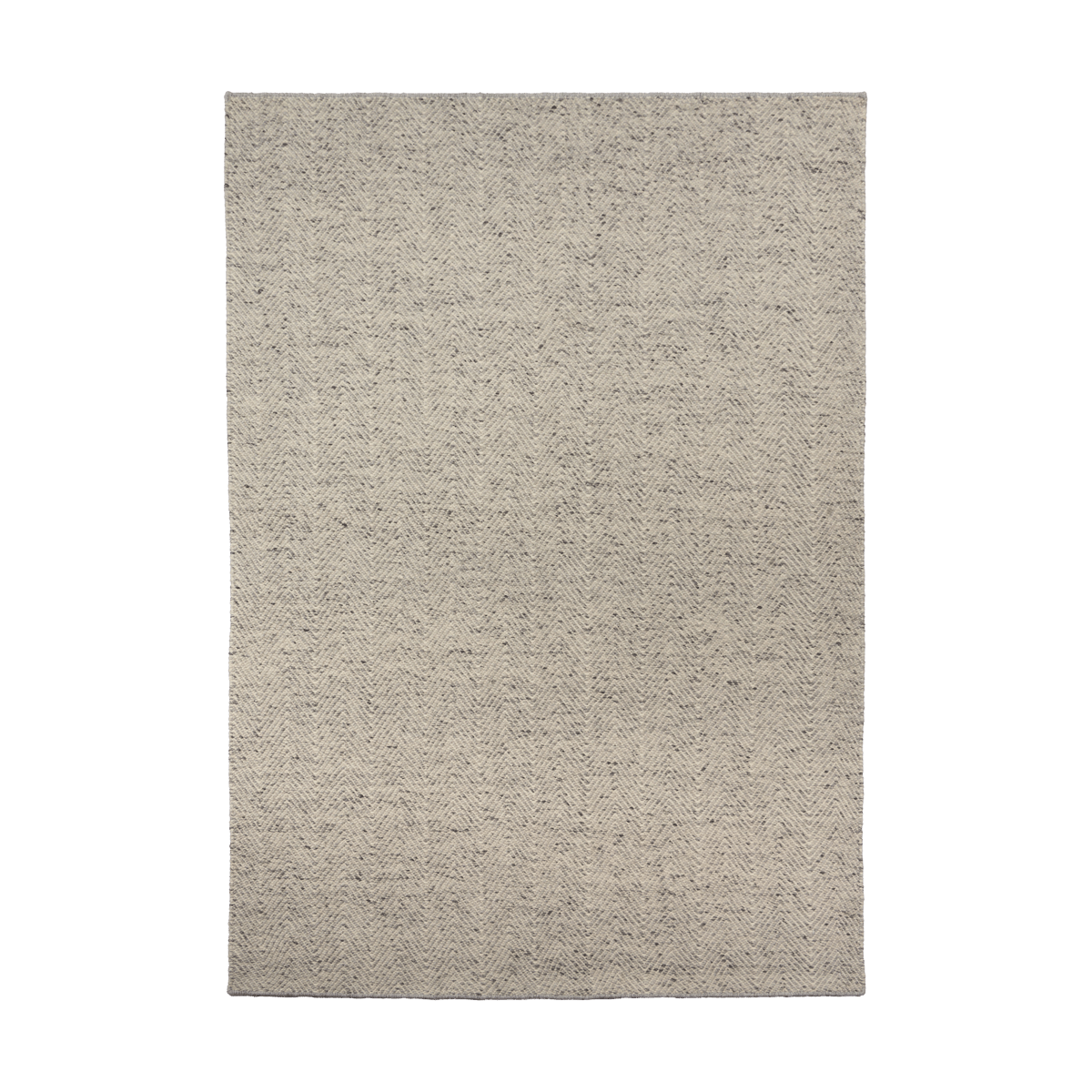 Scandi Living Tapis en laine Furrow blanc nature/gris 170x240 cm